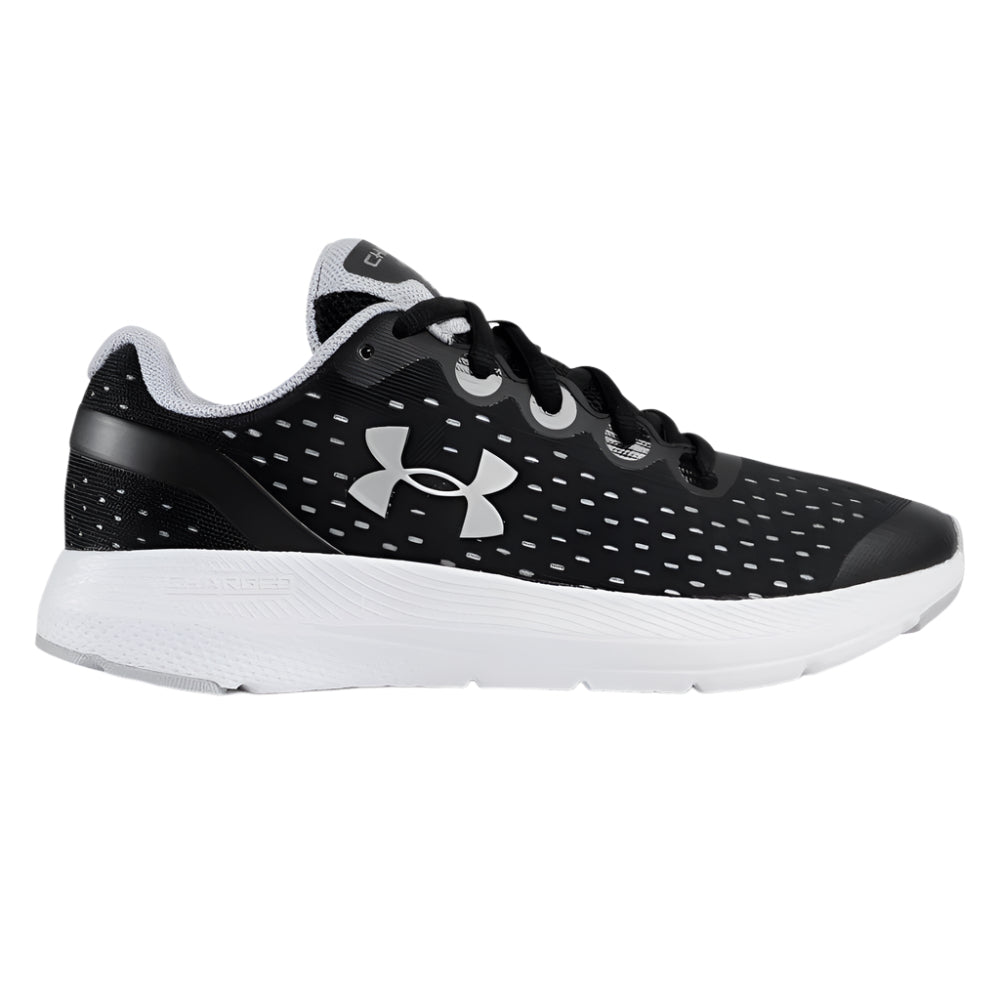 Light Gray Under Armour Boys UA Charged Impulse Black