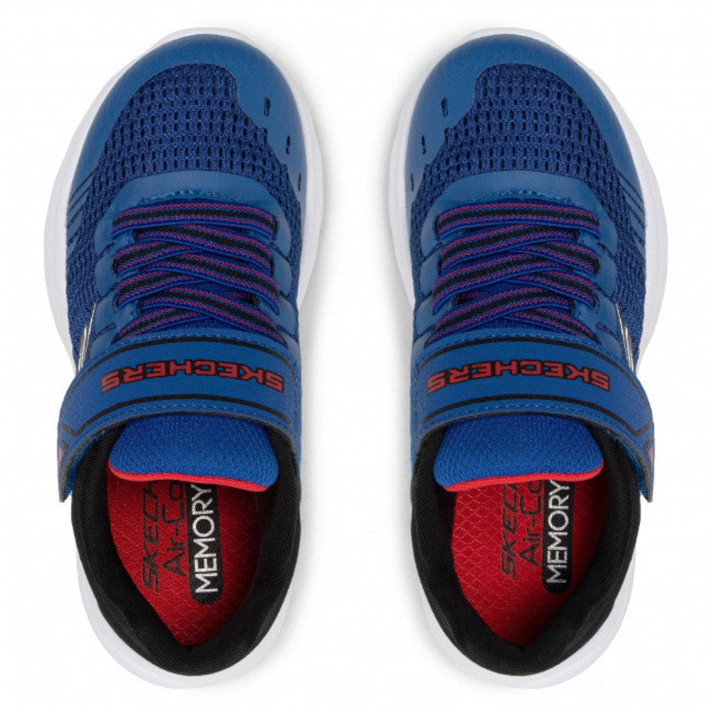 Dark Slate Gray Skechers Boys Razor Flex - Mezder Hook and Loop Royal