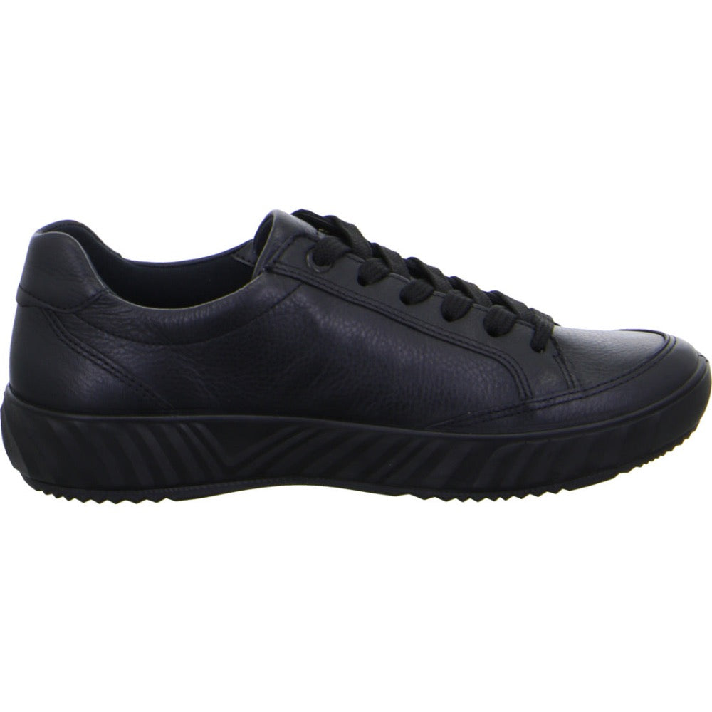 Dark Slate Gray Ara Women's Allesandra Lace-Up Zip Black Hydro-Leather