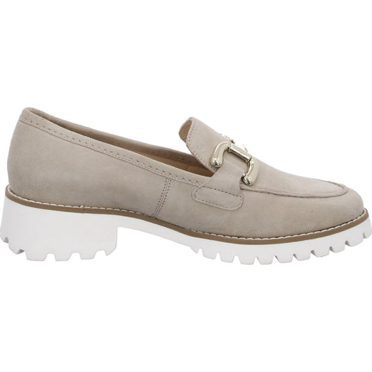Rosy Brown Ara Women's Kiana Buckle Loafer Sand Kid Suede