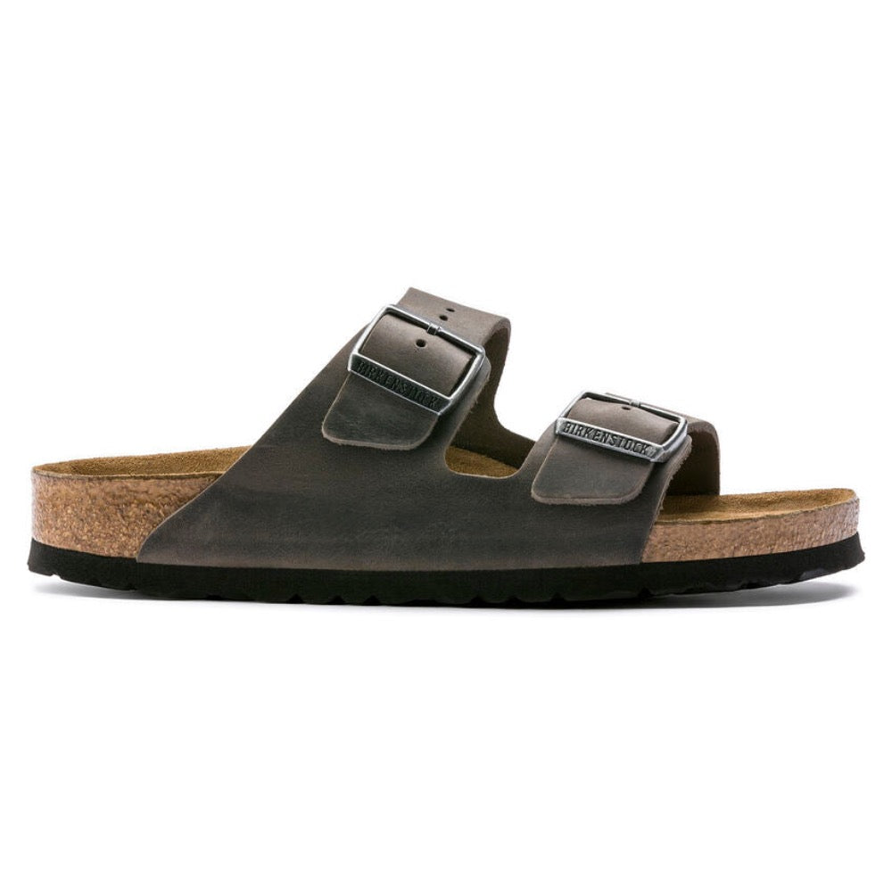 Dark Slate Gray Birkenstock Unisex Arizona Soft Footbed Oiled Leather Iron