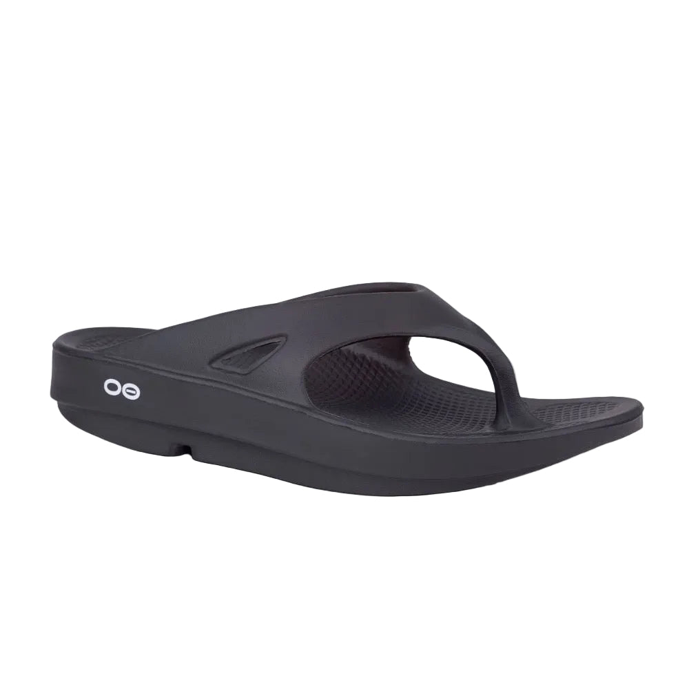 Dark Slate Gray Oofos Unisex OOriginal Thong Black