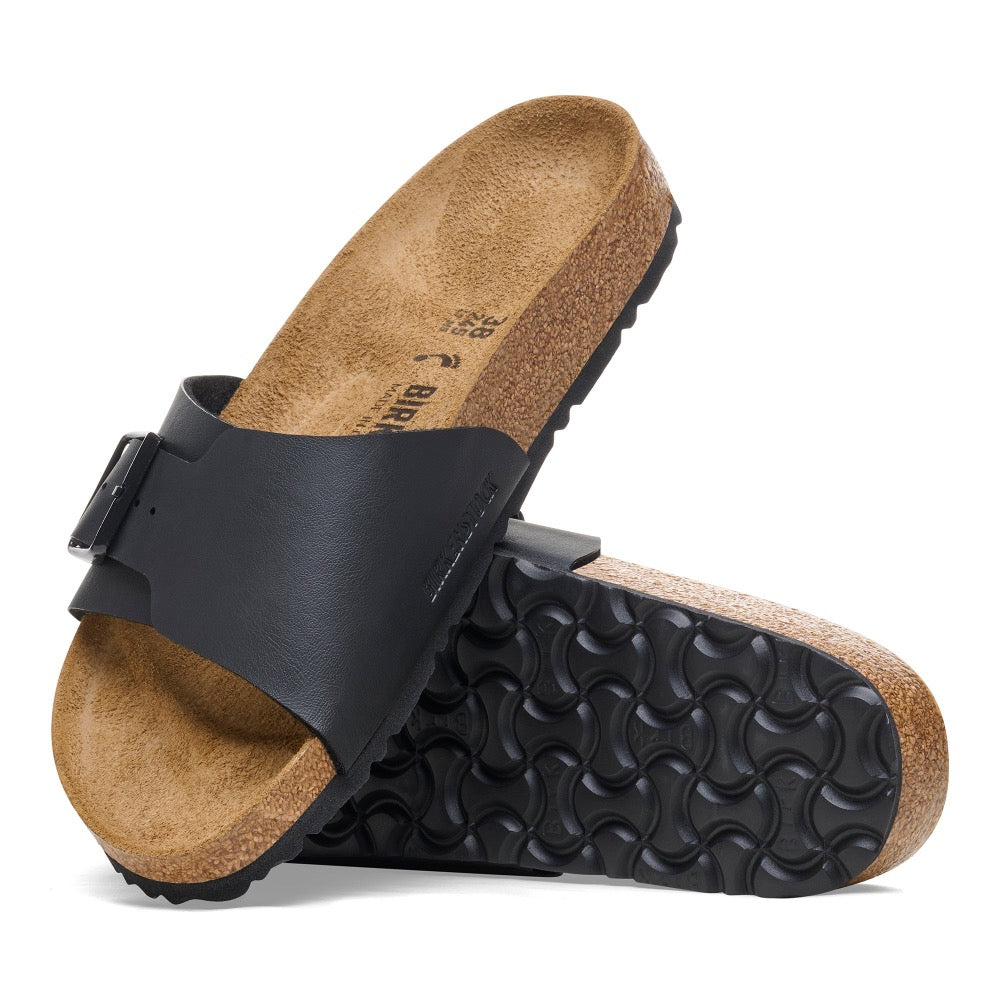 Rosy Brown Birkenstock Unisex Catalina Birko Flor Sandal Black