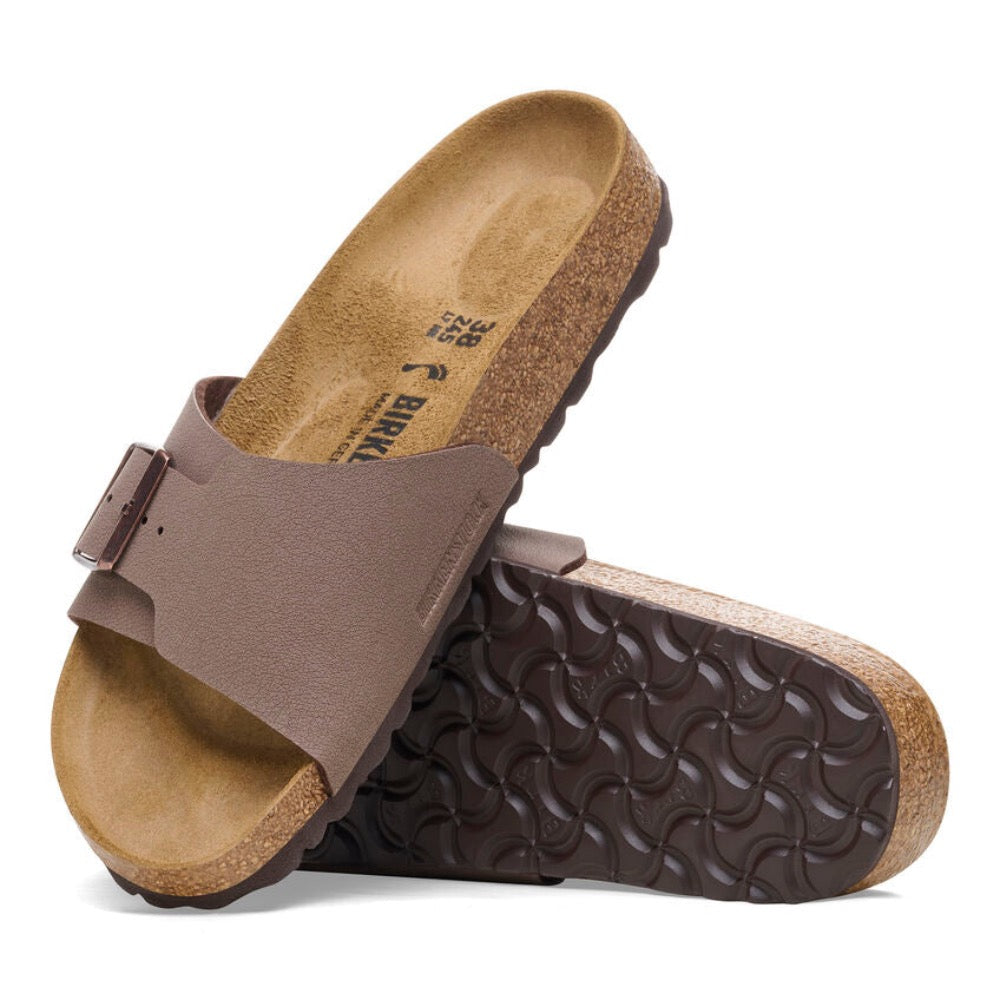 Dim Gray Birkenstock Unisex Catalina Birko-Flor Sandal Mocha Nubuck