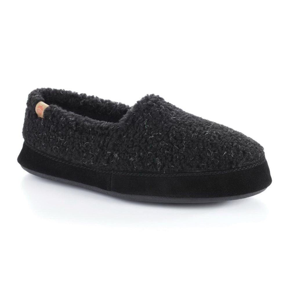 Lavender Acorn Men's Slipper Black Berber