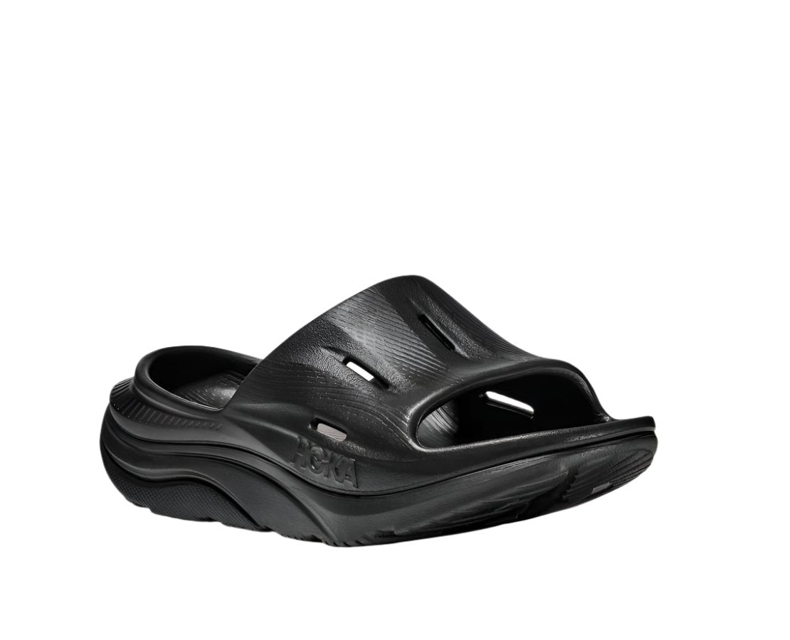 Dark Slate Gray Hoka Unisex Ora Recovery Slide 3 Black / Black