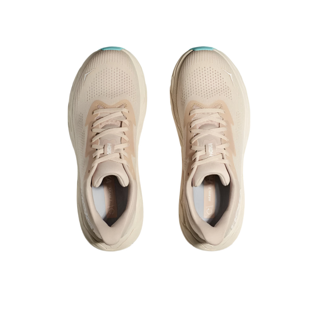 Gray Hoka Women's Arahi 7 Vanilla / Cream