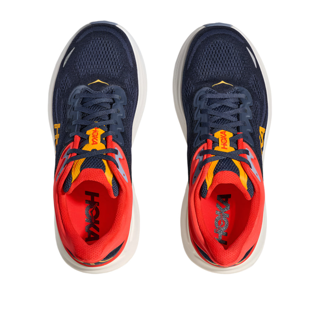 Salmon Hoka Men's Bondi 9 Varsity Navy / Nautical Blue