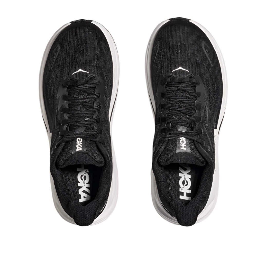 Black Hoka Women's Clifton 10 Black / White