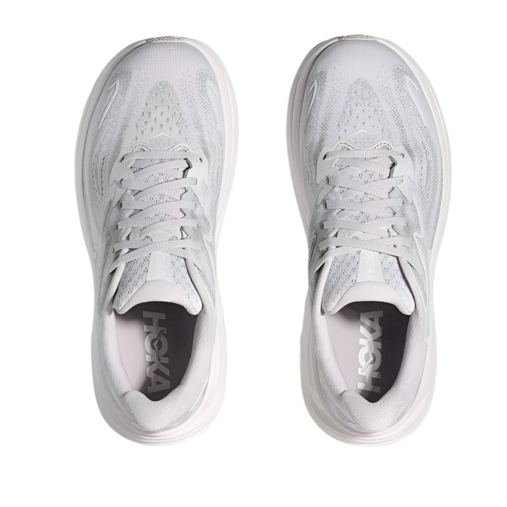 Light Gray Hoka Women's Clifton 10 Cosmic Grey / Stardust