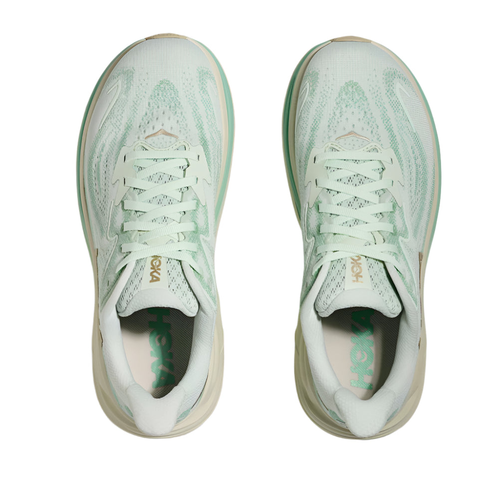 Gray Hoka Women's Clifton 10 Sea Glass / Jadeite