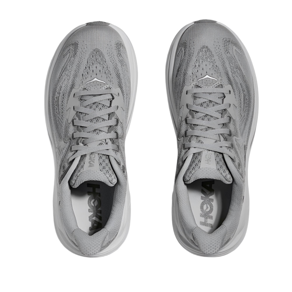 Light Slate Gray Hoka Women's Clifton 10 Stellar Grey / Galactic Grey