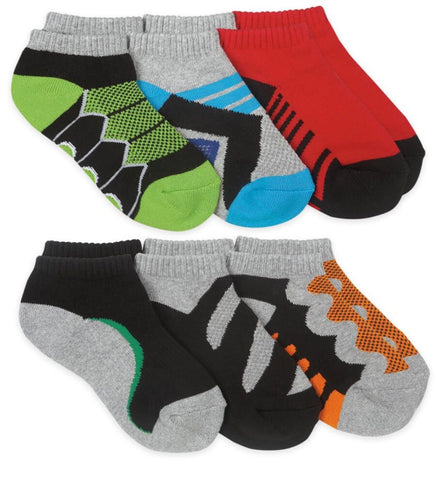 Jefferies Socks Boys Lowcut Pattern Assorted 6 Pack