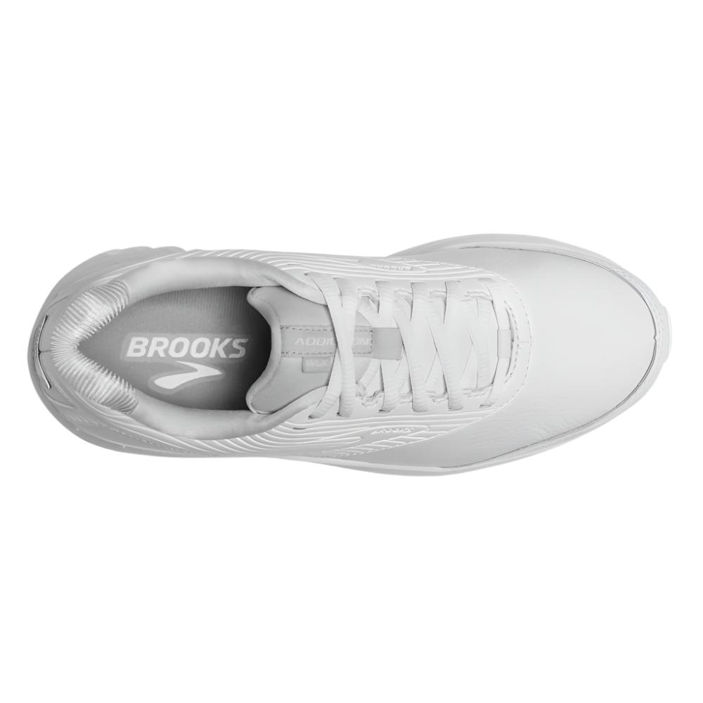 White Smoke Brooks Women's Addiction Walker 2 White Extra Wide