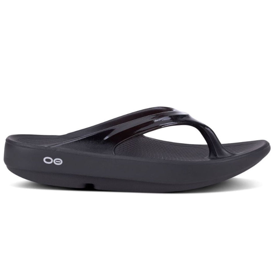 Dark Slate Gray Oofos Women's OOlala Thong Black