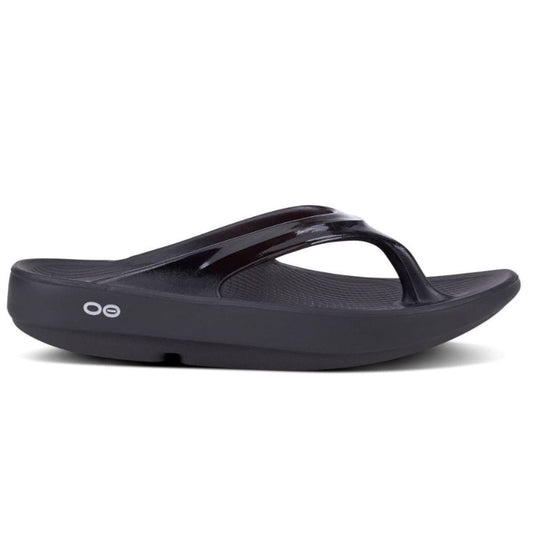 Dark Slate Gray Oofos Women's OOlala Thong Black