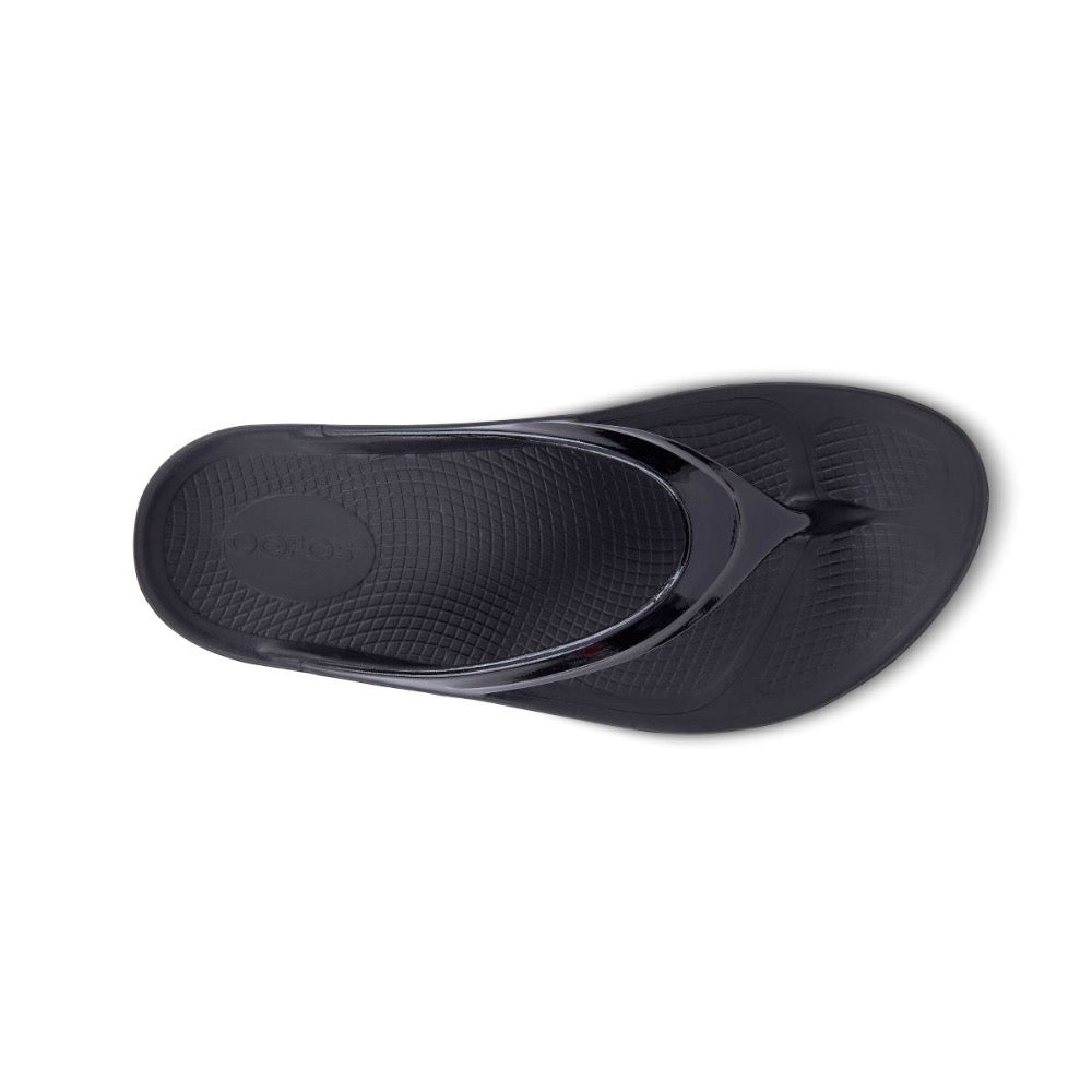 Dark Slate Gray Oofos Women's OOlala Thong Black