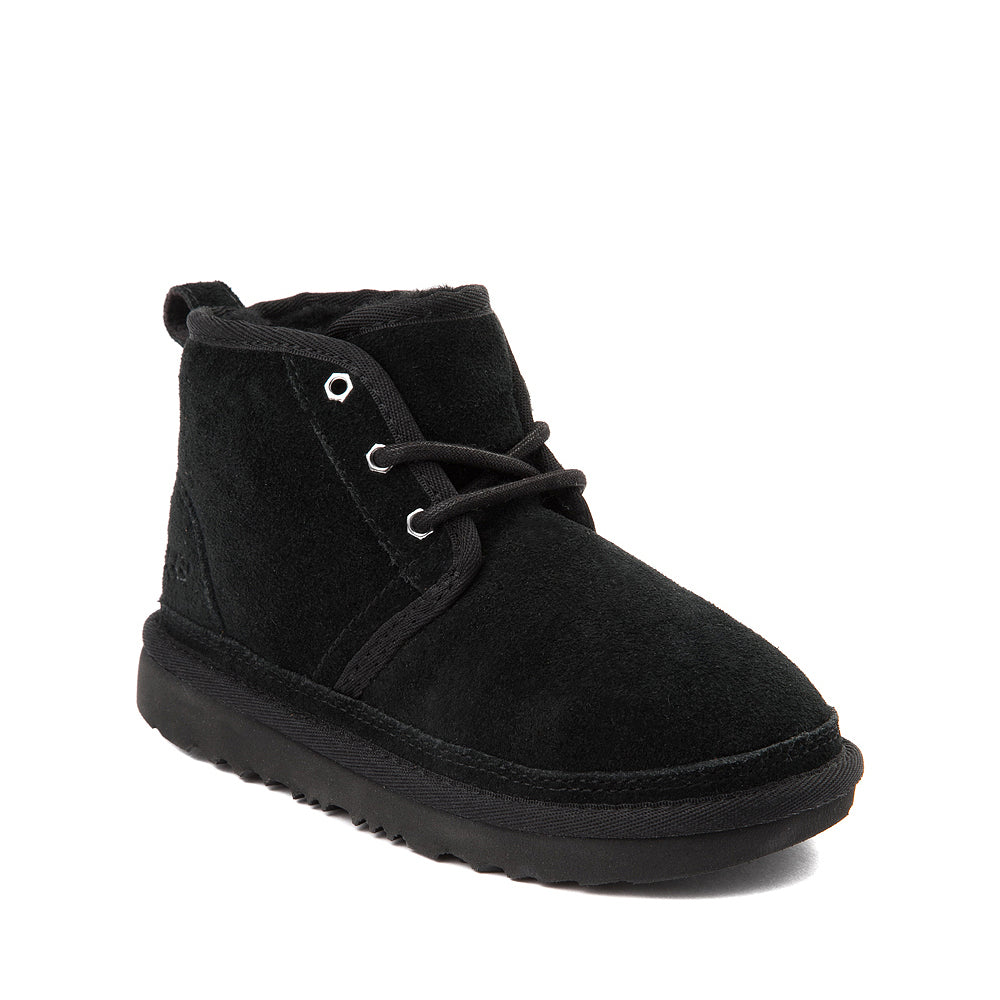 Black Ugg Boys Nuemel II Chukka Tie Up Suede Boot Black