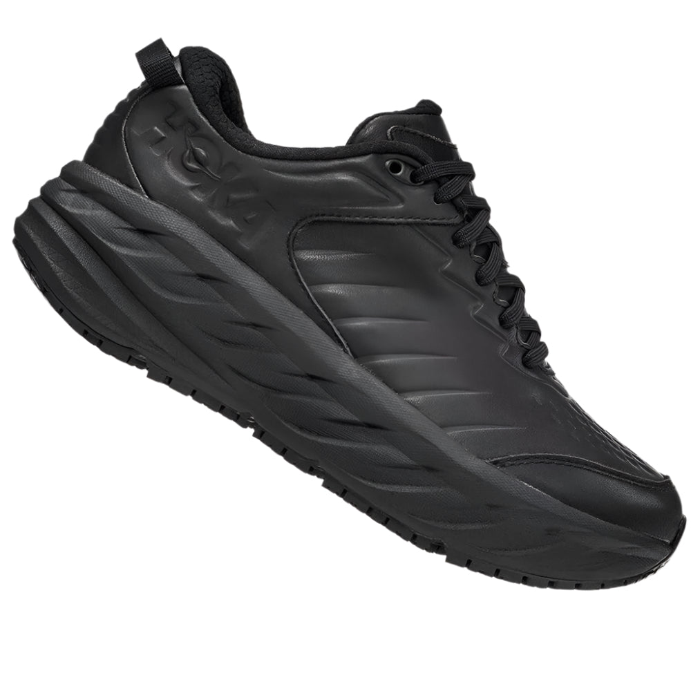 Dark Slate Gray Hoka Women's Bondi Slip Resistant Black / Black