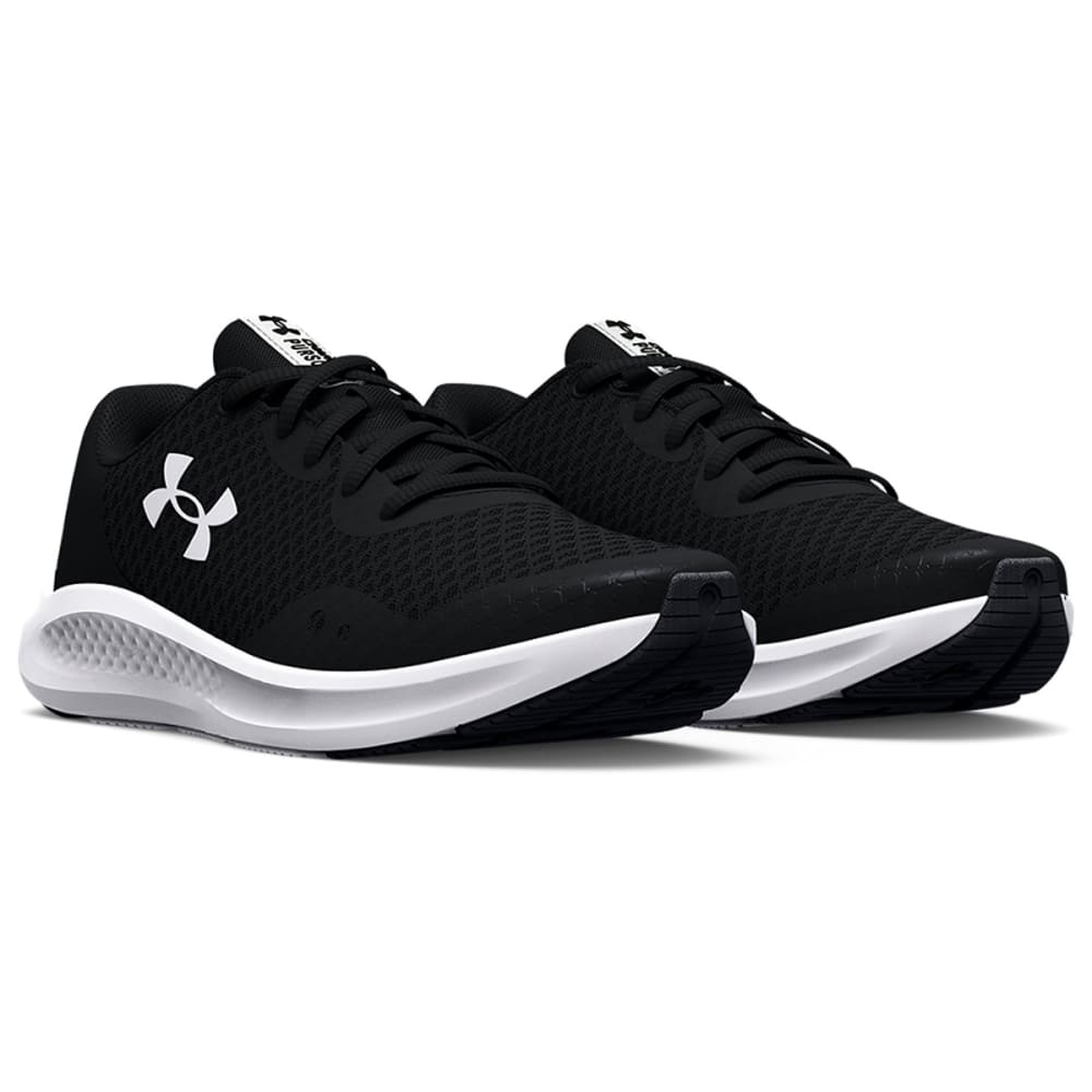 Light Gray Under Armour Boys BGS Charged Rogue 3 Black