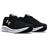 Light Gray Under Armour Big Boys BGS Charged Rogue 3 Black