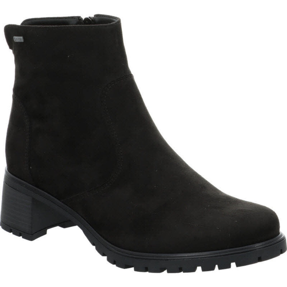 Black Ara Women's Roselle Black Hydro-Microsuede