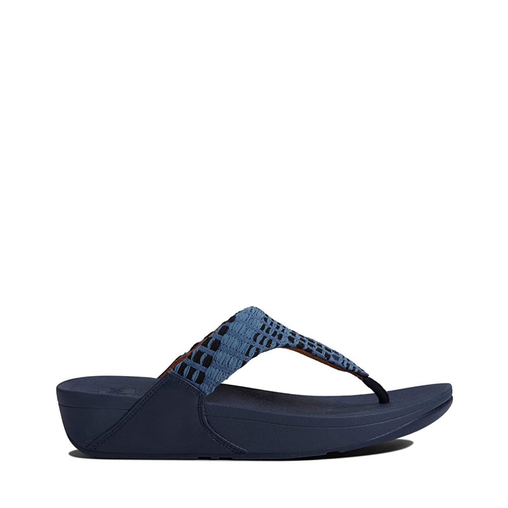 Dark Slate Gray FitFlop Women's Lulu Art Denim Midnight Navy