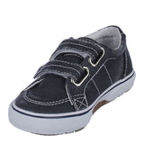 Gray Sperry Toddler Boys Halyard H&L Velcro Boat Shoes Navy