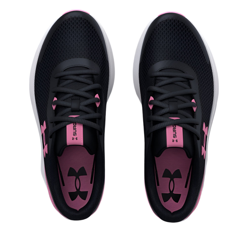 Lavender Under Armour Girls Surge 3 Black