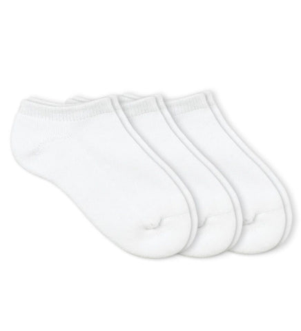 Jefferies Socks Boys and Girls Seamless Smooth Toe Sport Low Cut Socks White 3 Pack