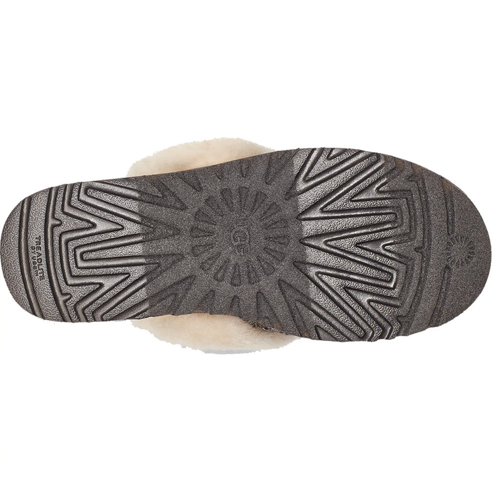 Dim Gray Ugg Women's Cozy Faux-Shearling Slipper Charcoal