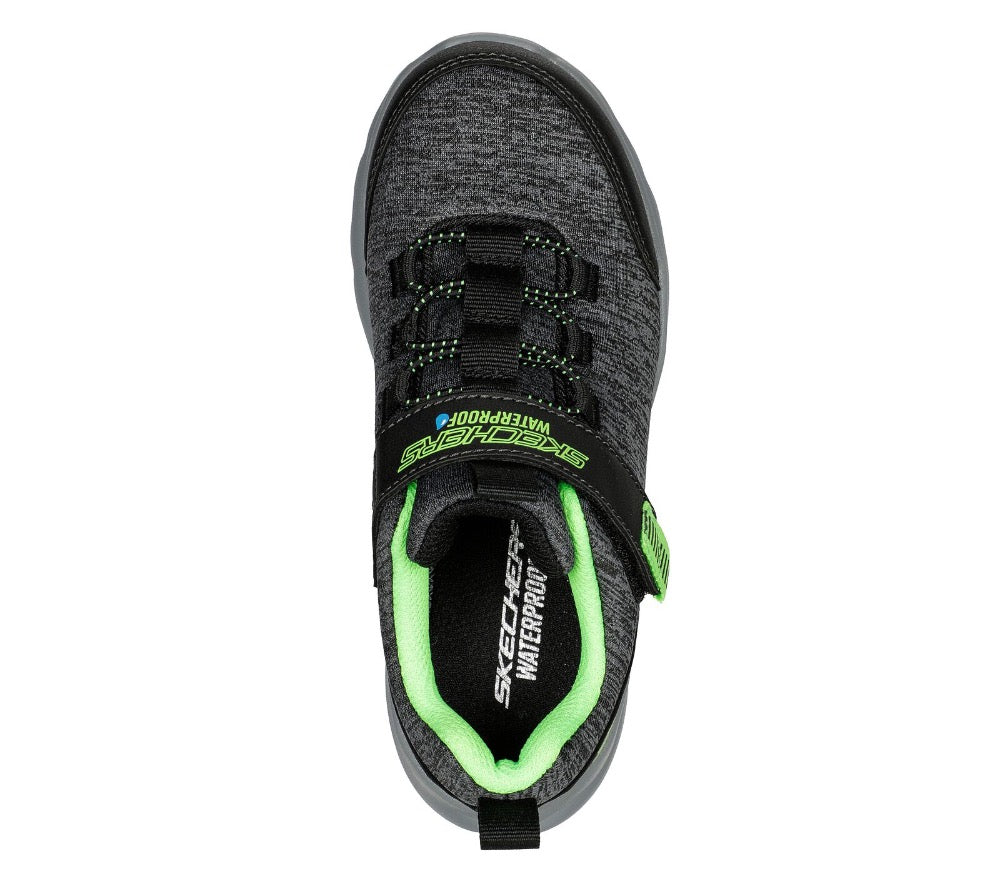 Dark Slate Gray Skechers Boys Razor Flex - Hydro-Rush Hook and Loop Black / Charcoal