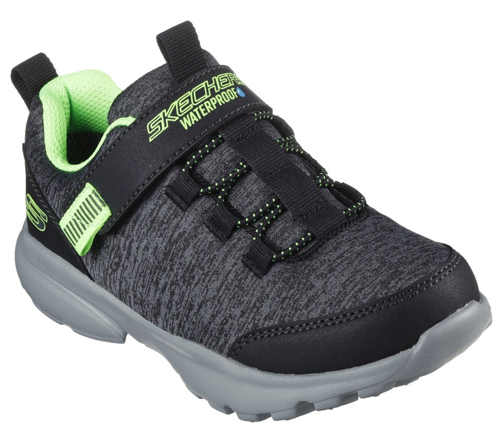 Dark Slate Gray Skechers Boys Razor Flex - Hydro-Rush Hook and Loop Black / Charcoal