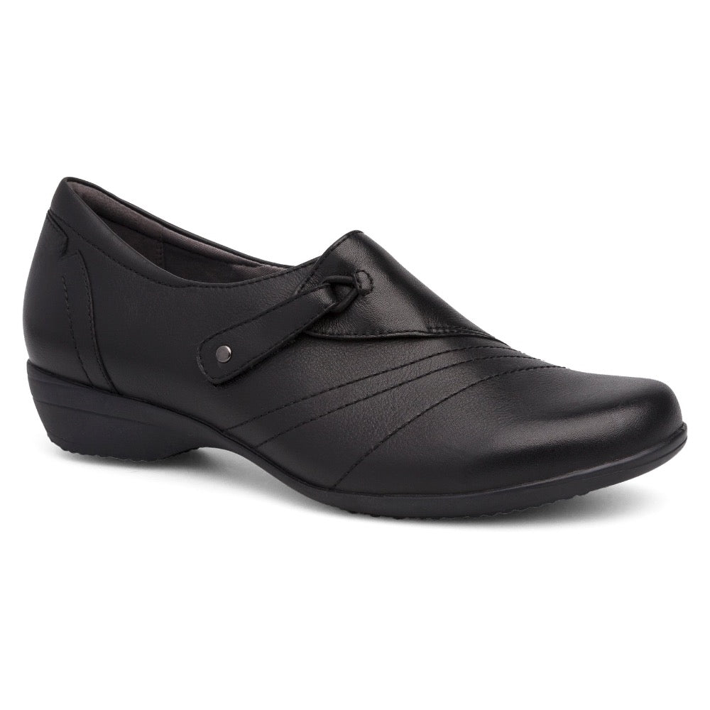 Dark Slate Gray Dansko Women's Franny Black Milled Nappa
