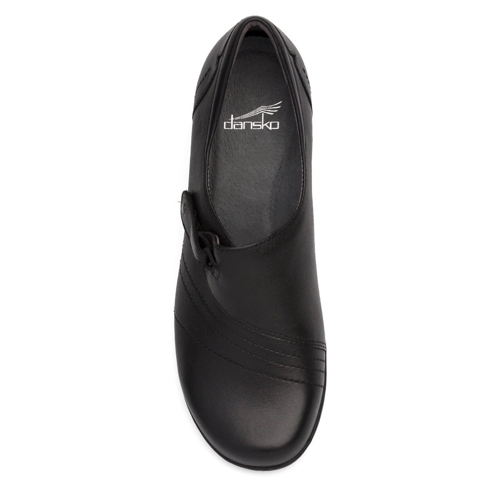 Dark Slate Gray Dansko Women's Franny Black Milled Nappa