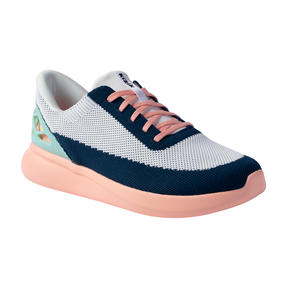 Midnight Blue Kizik Big Kids Athens Hands-Free Knit Sneaker Bahama