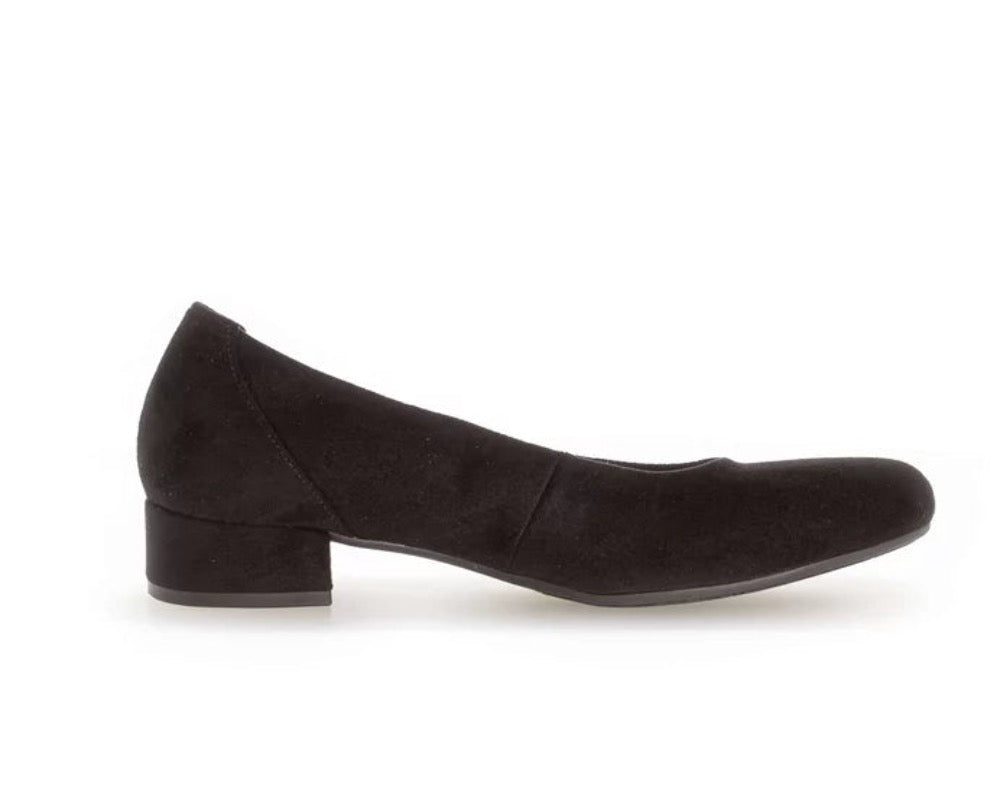 Light Gray Gabor Women's Slip On Pumps Black Velour