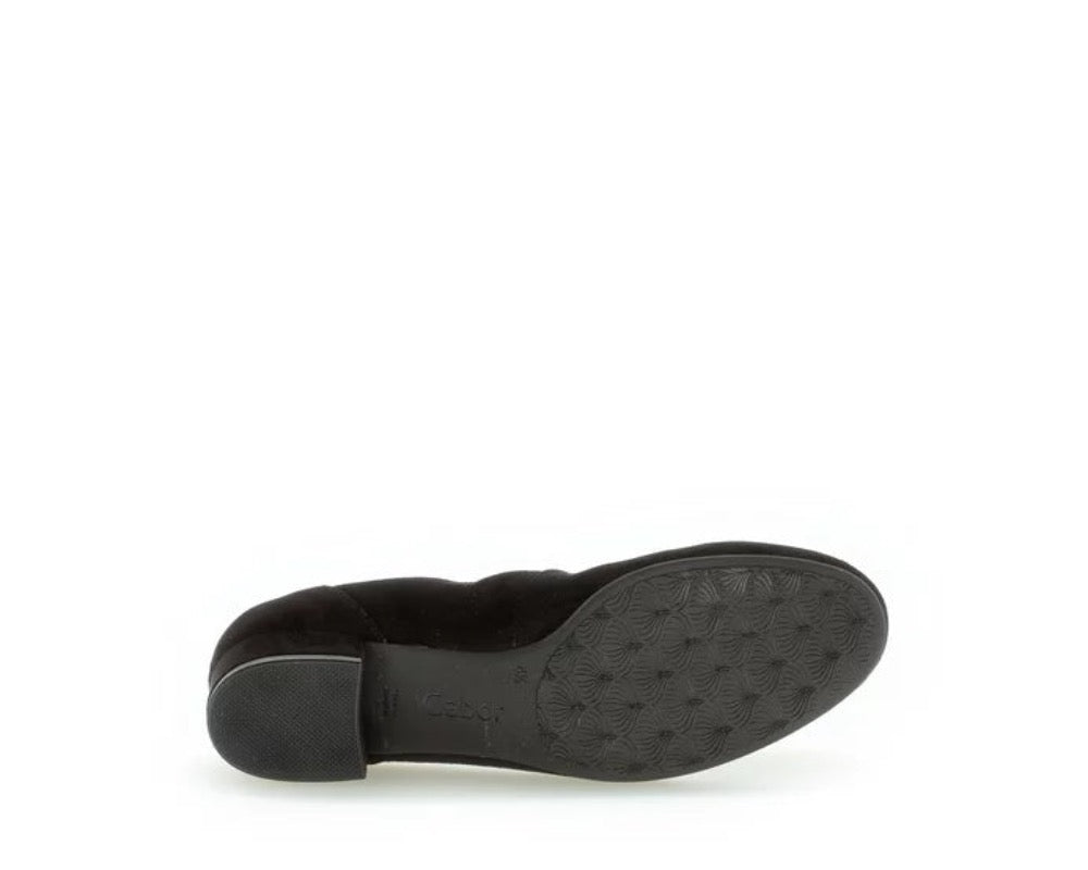 Dark Slate Gray Gabor Women's Slip On Pumps Black Velour