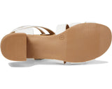 Rosy Brown Valencia Imports (Rachel Shoes) Little and Big Girls Jenette Sandal w/ Buckle Straps White