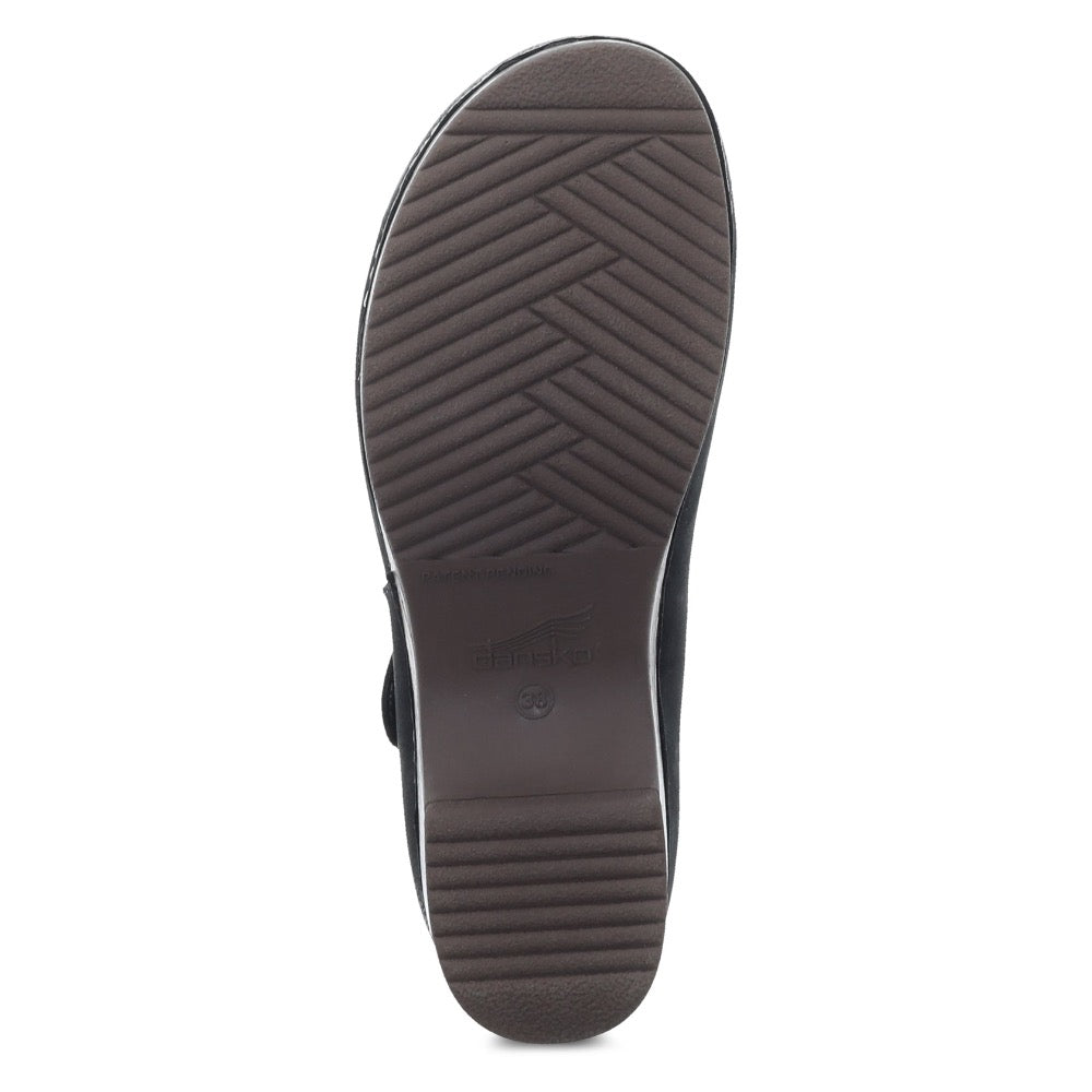 Dark Slate Gray Dansko Women's Beatrice Clog Black Burnished Nubuck
