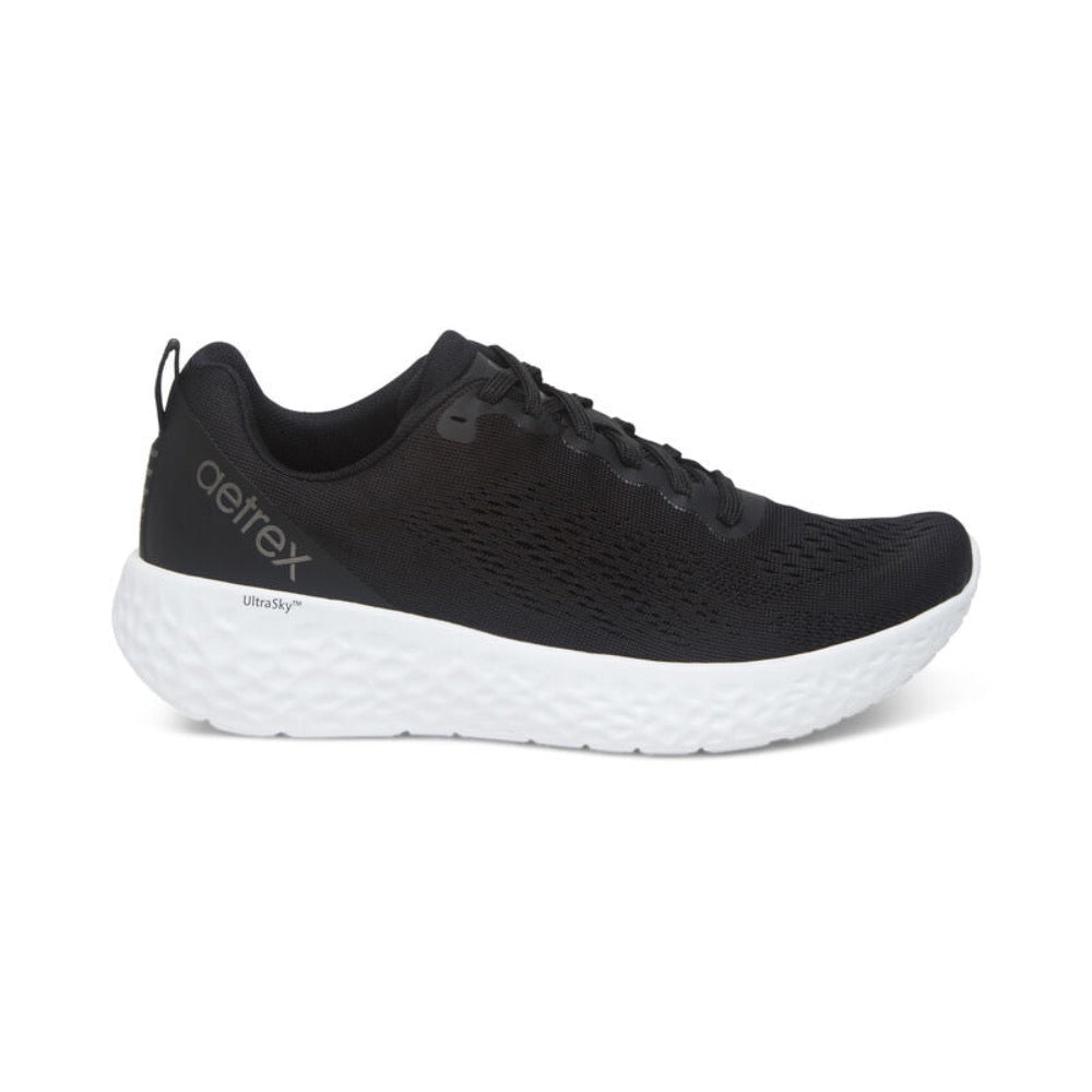 Dark Slate Gray Aetrex Women's Danika Arch Support Sneaker Black