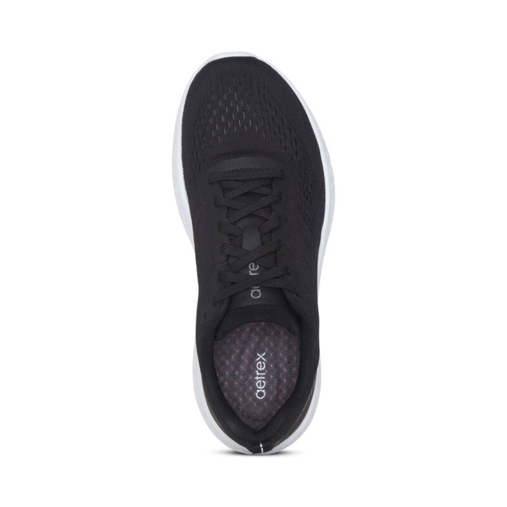 Dark Slate Gray Aetrex Women's Danika Arch Support Sneaker Black
