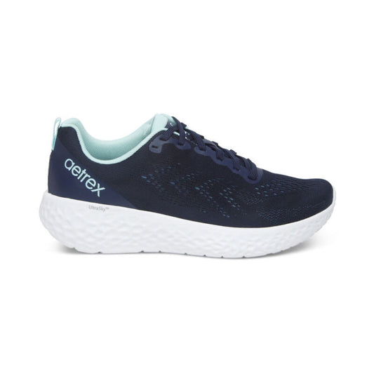 Dark Slate Gray Aetrex Danika Arch Support Sneaker Navy