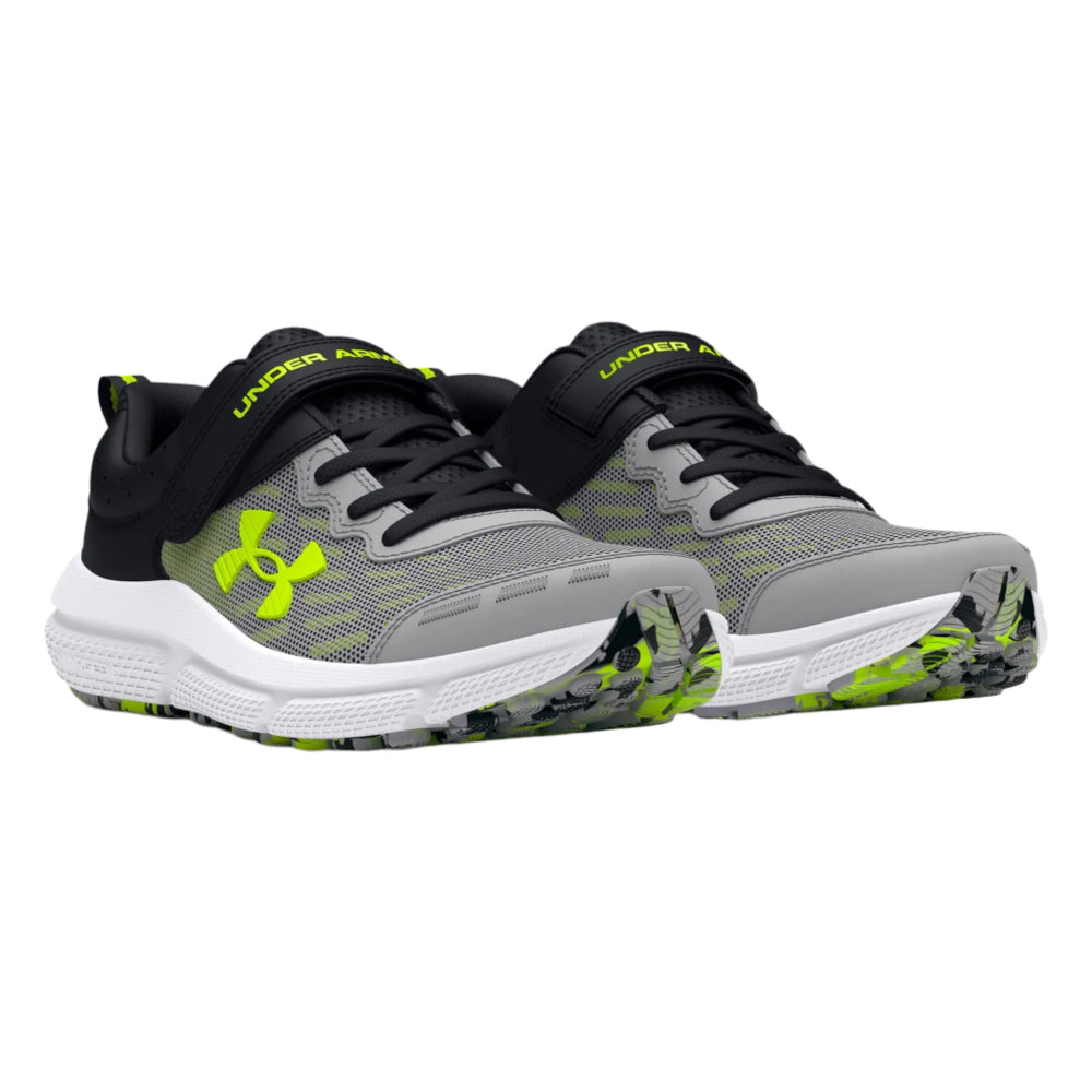 Dark Slate Gray Under Armour Boys UA Assert 10 AC Hook and Loop Mod Gray