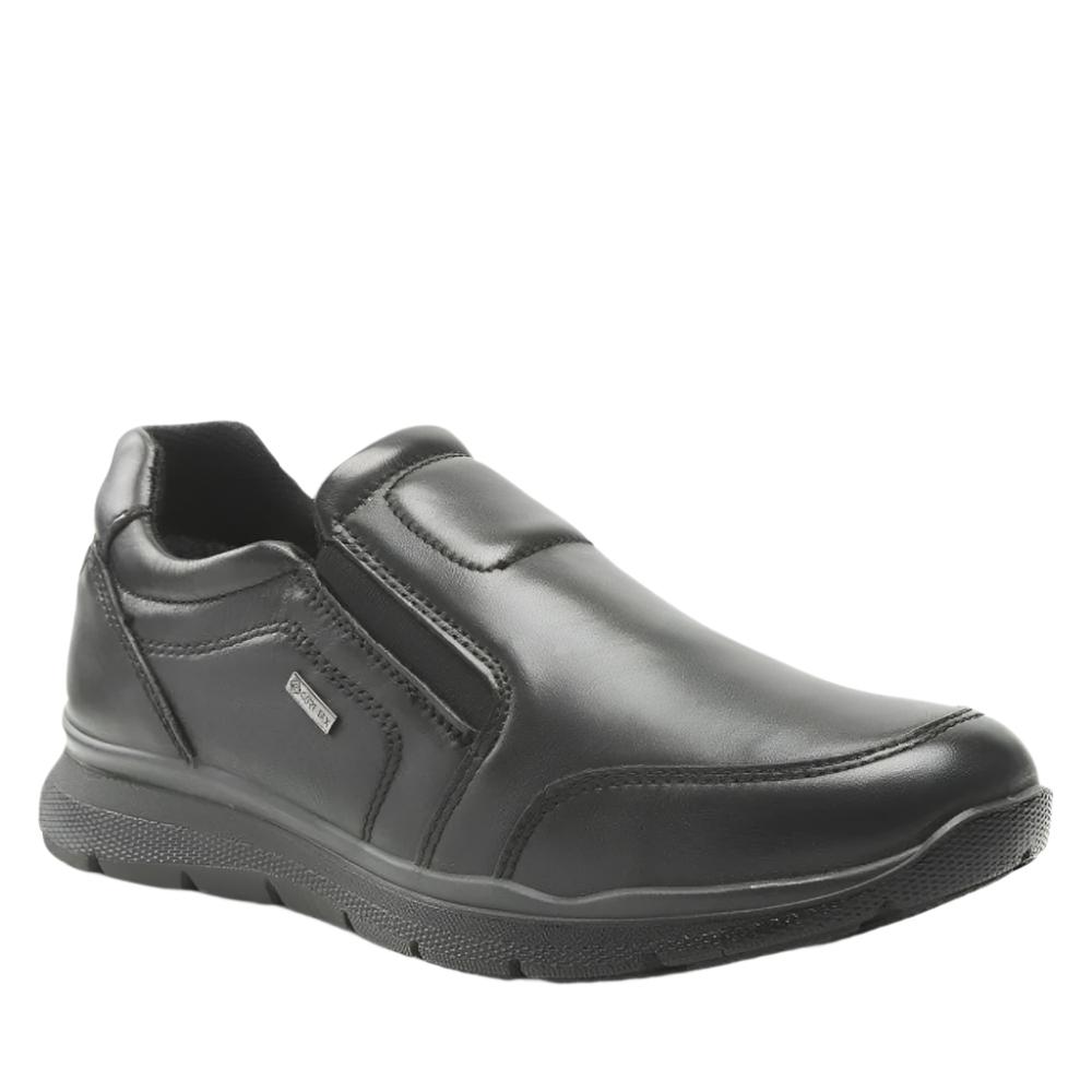 Dark Slate Gray Ara Men's Barry Gore-Tex Slip-On Black Leather