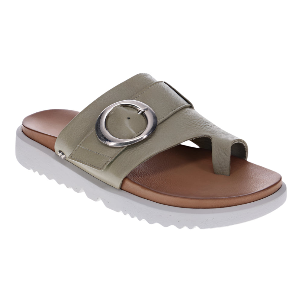 Dim Gray Revere Women's Biscay Toe Post Slide Sandal