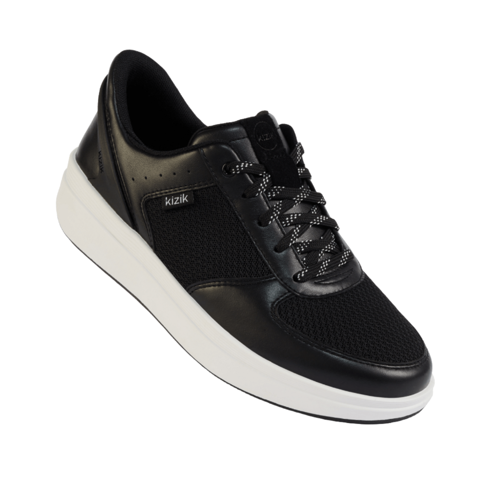 Light Gray Kizik Women's Brisbane Sneaker Black Wide