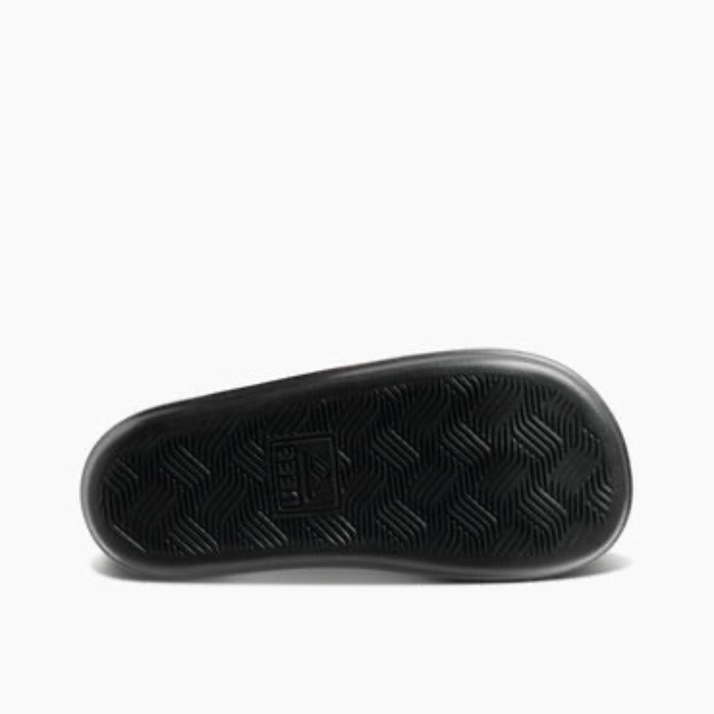 Black Reef Women's Cushion Bondi Bay Platform Slide Sandal Black / Black