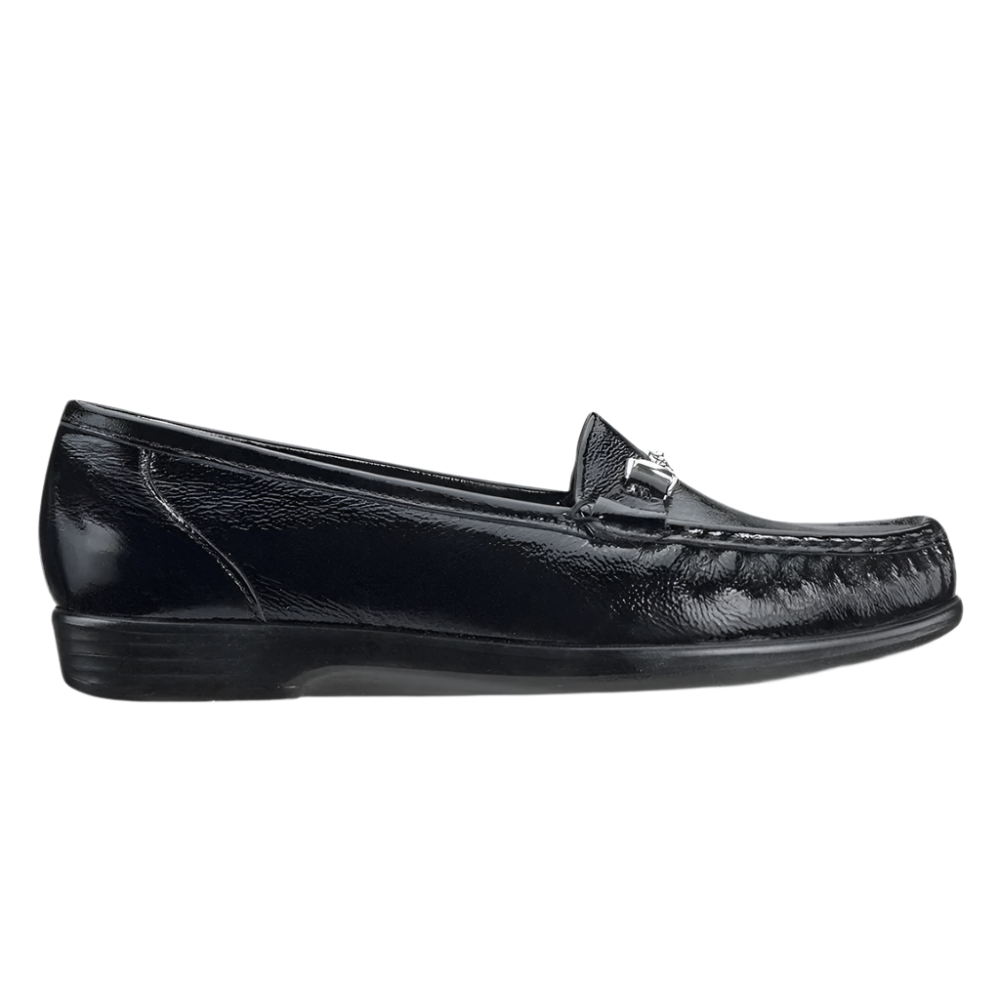 Dark Slate Gray Sas Women's Metro Slip-on Black Patent