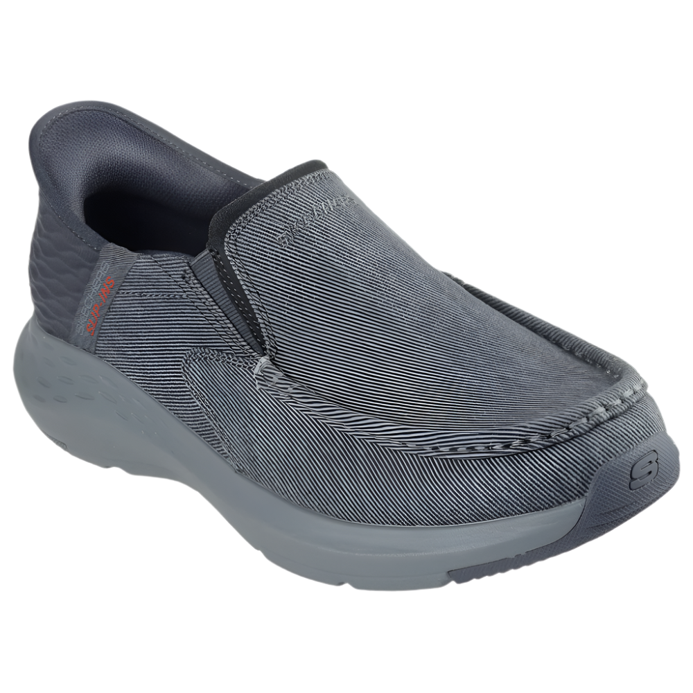 Dim Gray Skechers Men's Slip-Ons: Parson Dewitt Charcoal Extra Wide